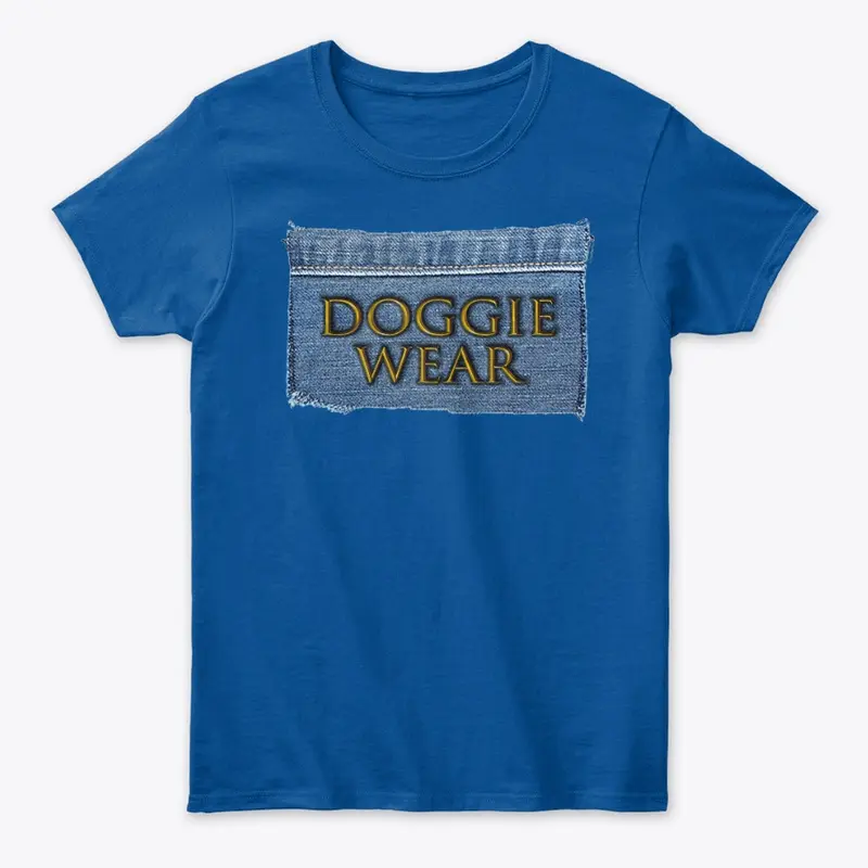 DOGGIE WEAR: Brand Name on Jean Cloth