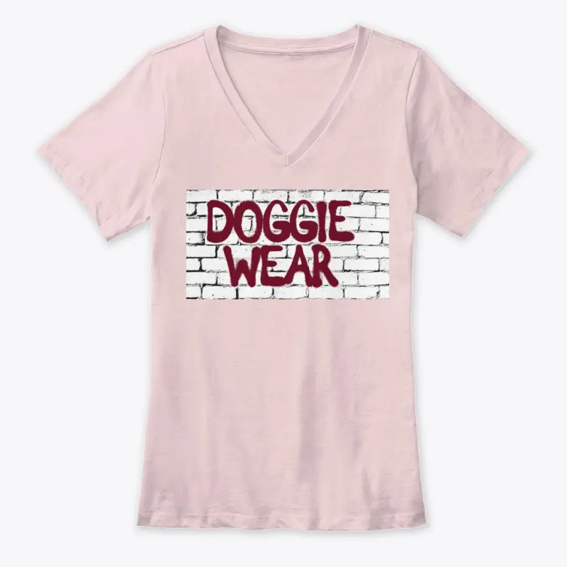 DOGGIE WEAR: Brand Sprayed on Brick Wall